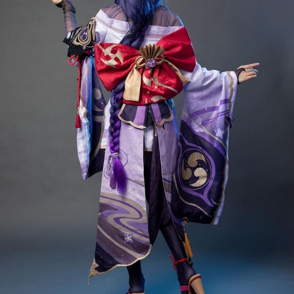 Raiden Shogun Cosplay Costume from Genshin Impact LARGE - Picture 2 of 11